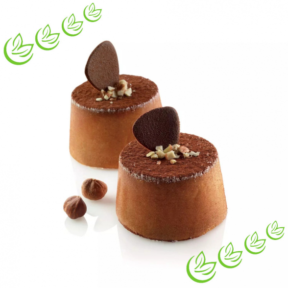 Silikonform Tronco Muffins schwarz